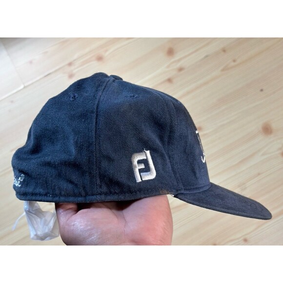 Vintage Titleist Footjoy Script New Era Wool Fitted Hat Cap Size 7 1/2 USA Blue - Picture 3 of 8